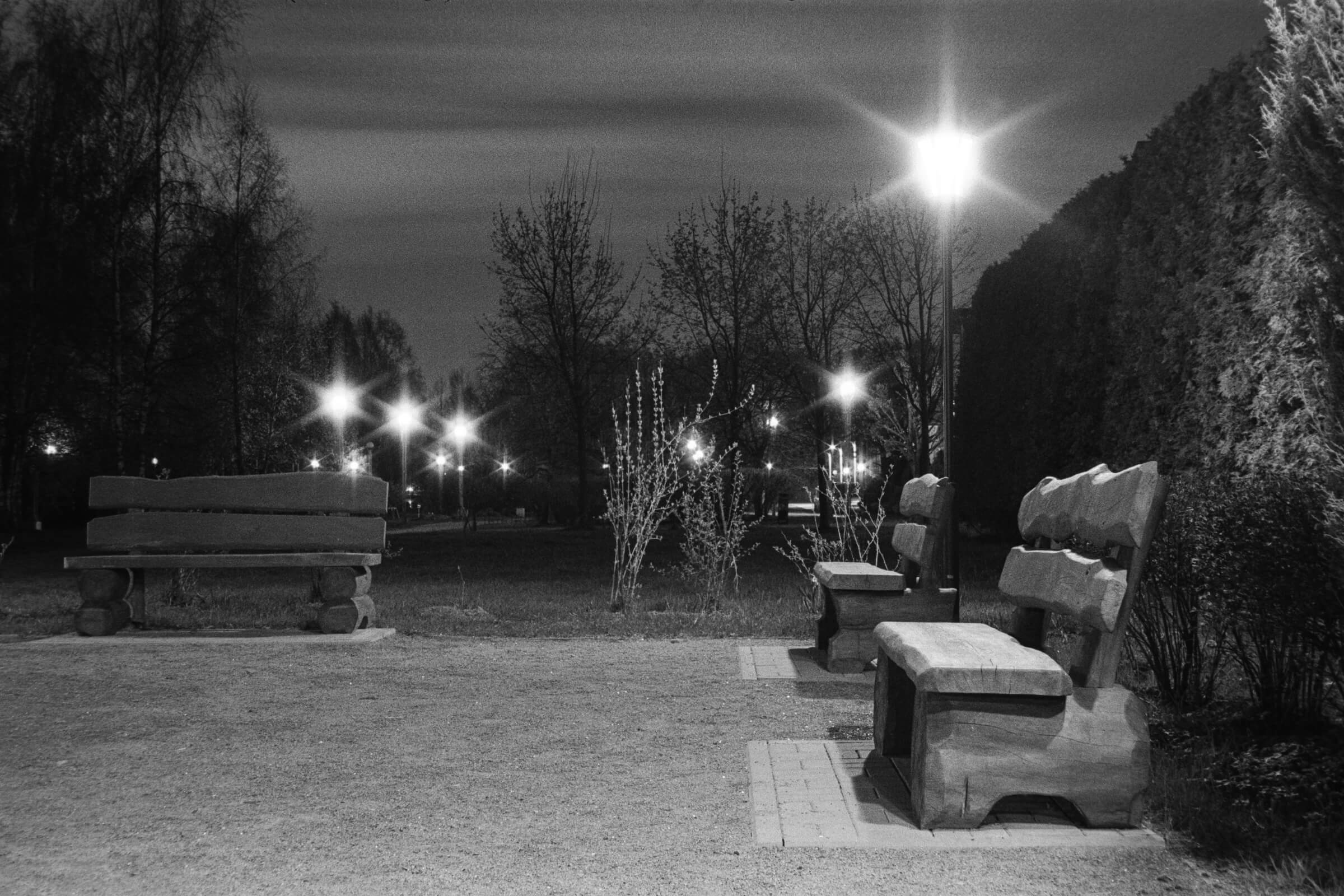 Первый опыт ночной съемки на пленку Ilford HP5+